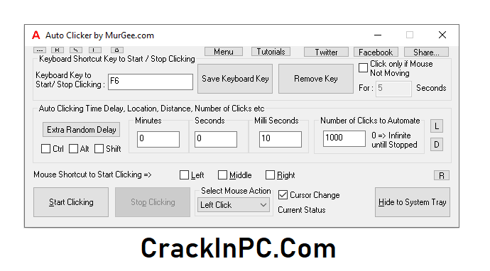 MurGee Auto Clicker Activation Key